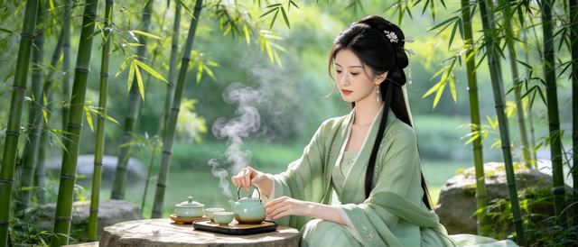 竹下茶席静态壁纸