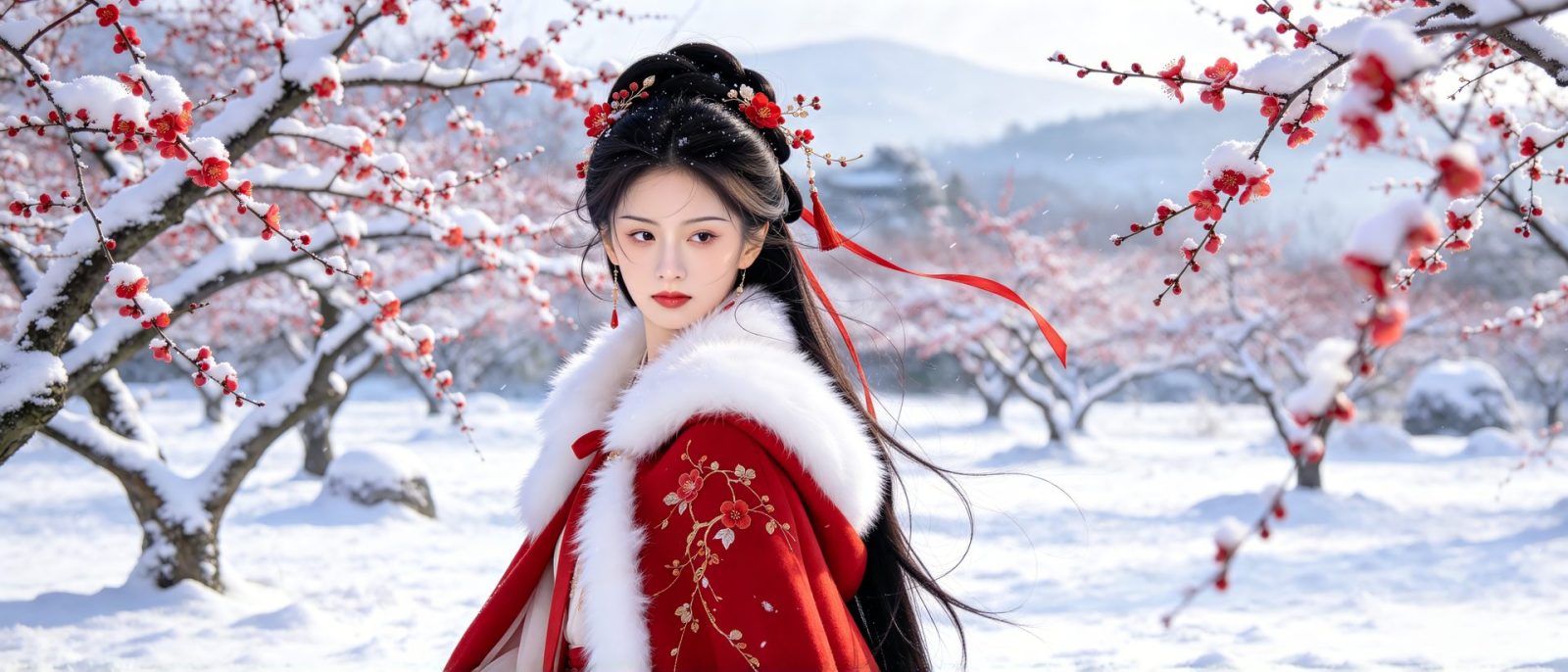 梅林踏雪高清壁纸预览