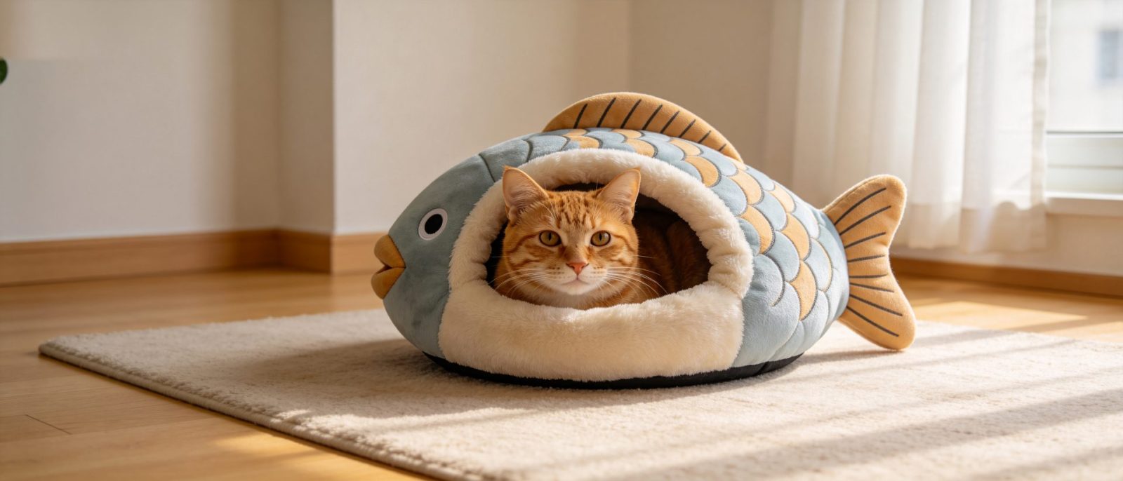 橘猫占窝高清壁纸预览