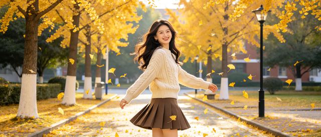银杏校园静态壁纸