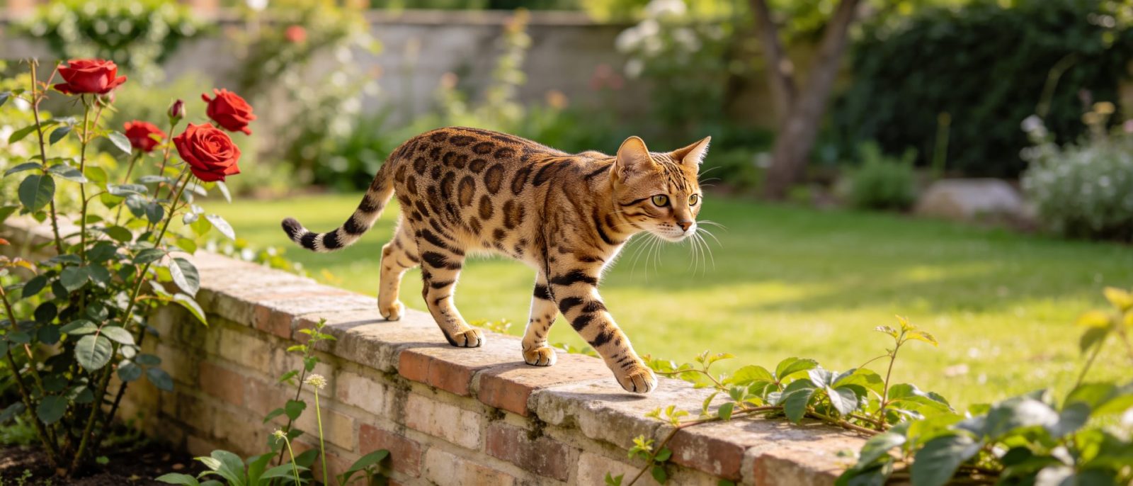 豹猫走枝高清壁纸预览