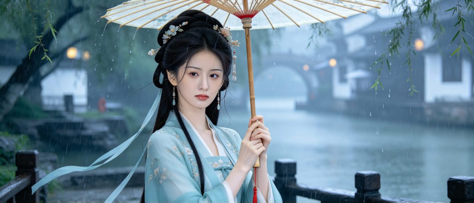 断桥烟雨高清壁纸预览