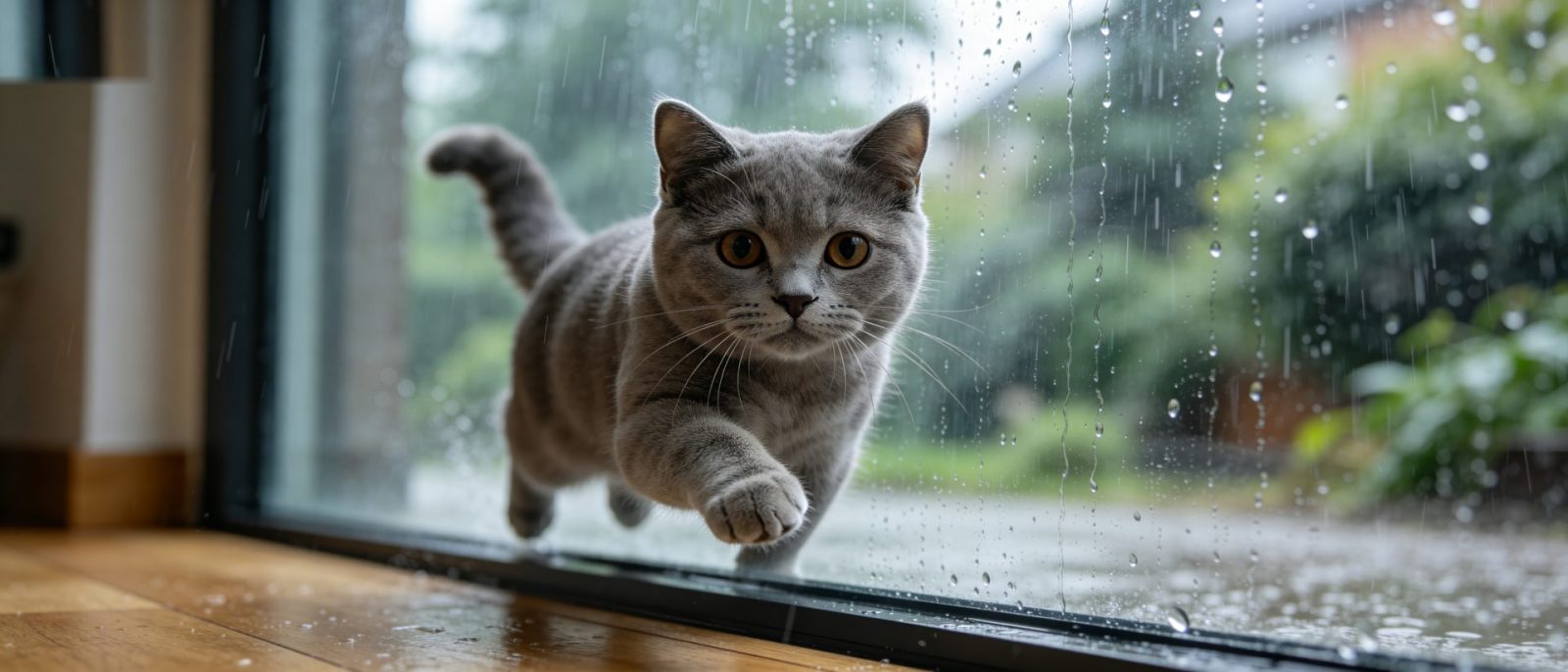 英短观雨高清壁纸预览