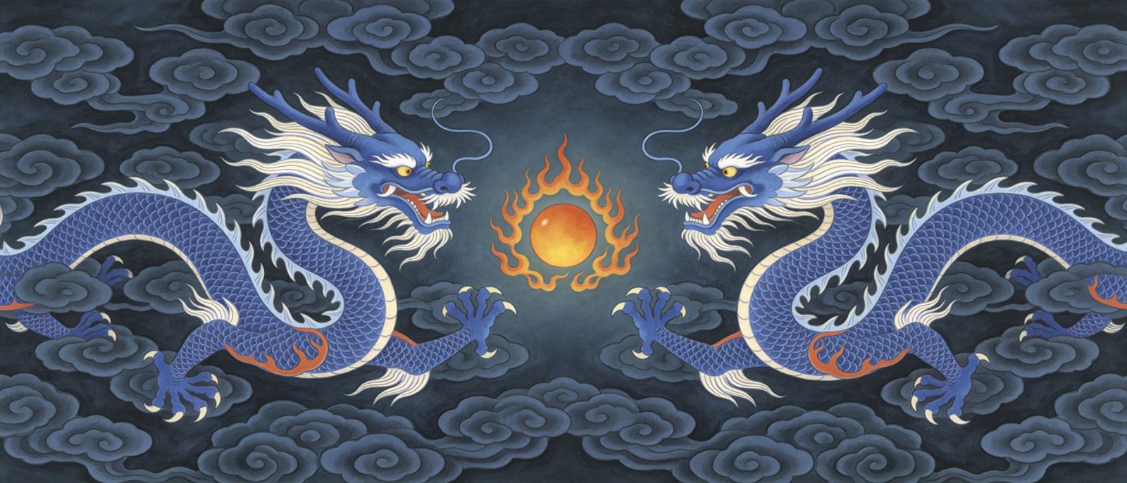 二龙戏珠_2高清壁纸预览