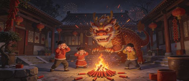 爆竹除岁_2静态壁纸