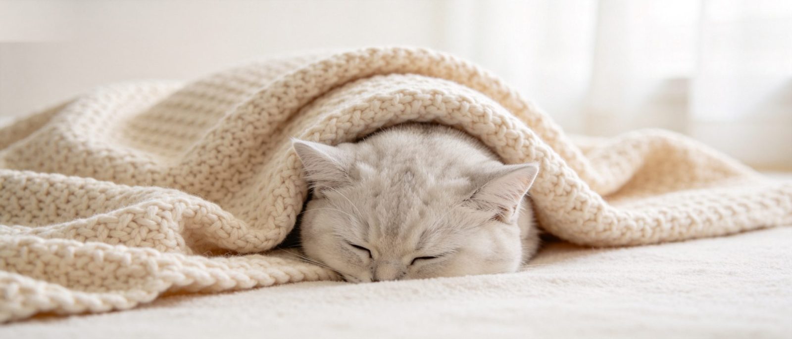 银点猫埋脸高清壁纸预览