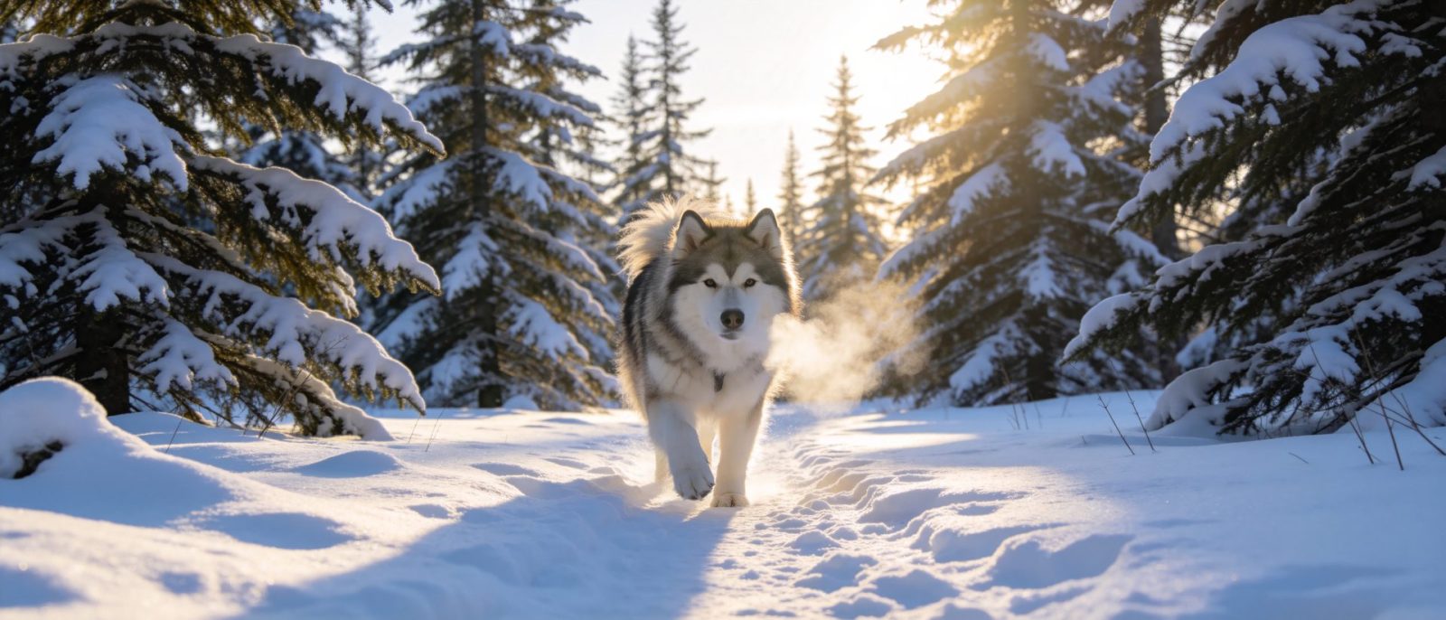 阿拉斯加雪林高清壁纸预览