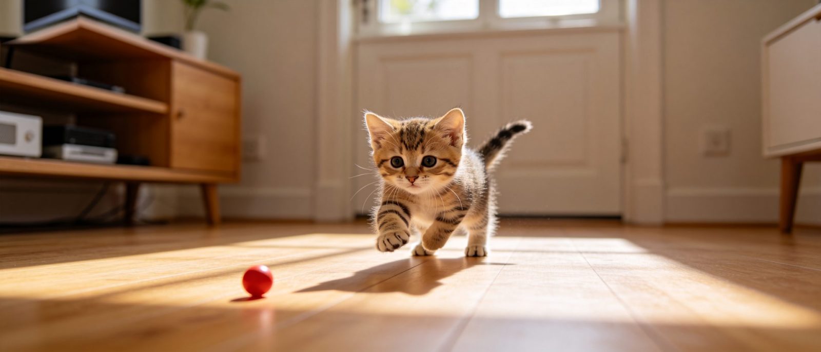 小猫追红点高清壁纸预览