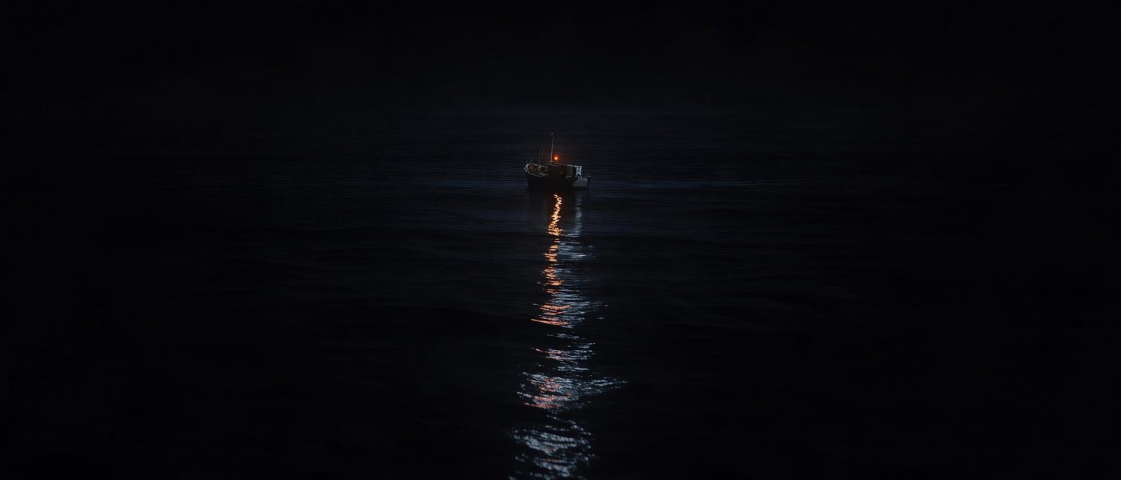 夜海渔火高清壁纸预览
