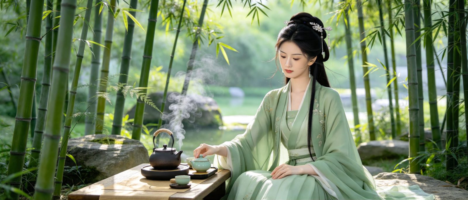 竹下茶席高清壁纸预览
