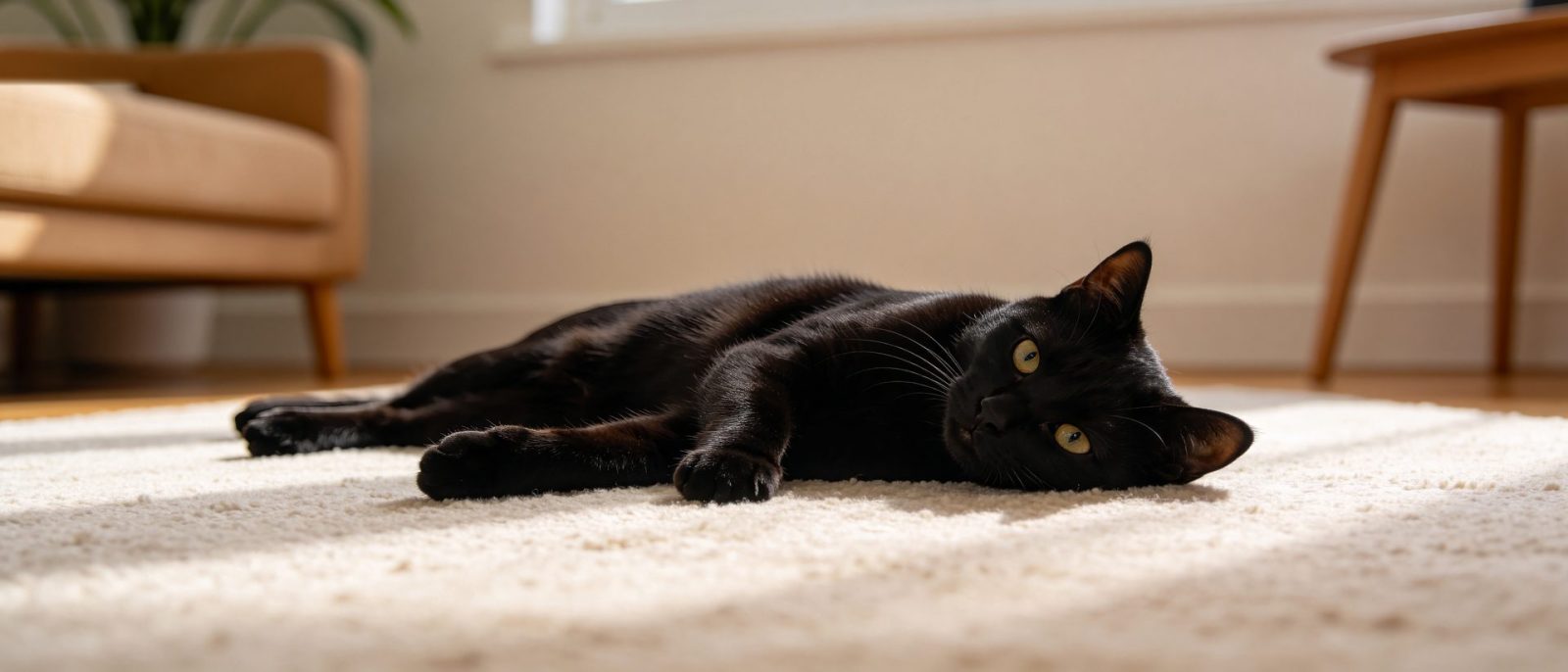 黑猫摊平高清壁纸预览