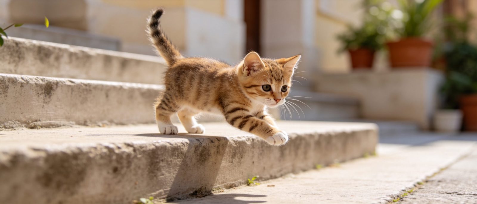 小猫学跳高清壁纸预览