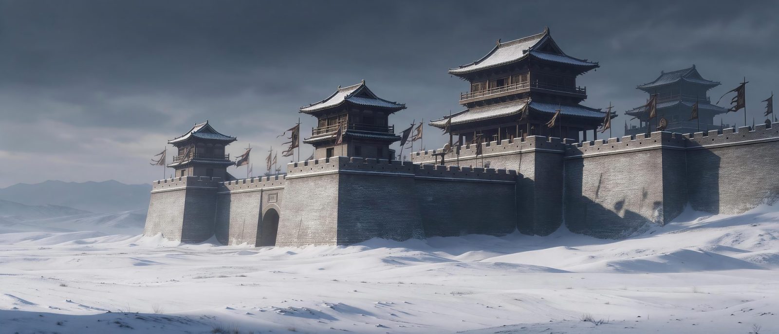 雁门雪关高清壁纸预览