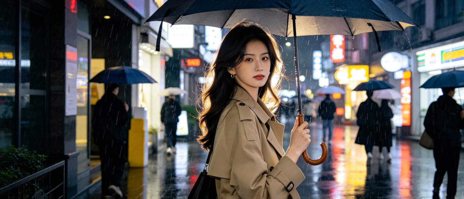 梅雨霓虹高清壁纸预览