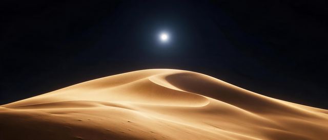 沙漠独星静态壁纸