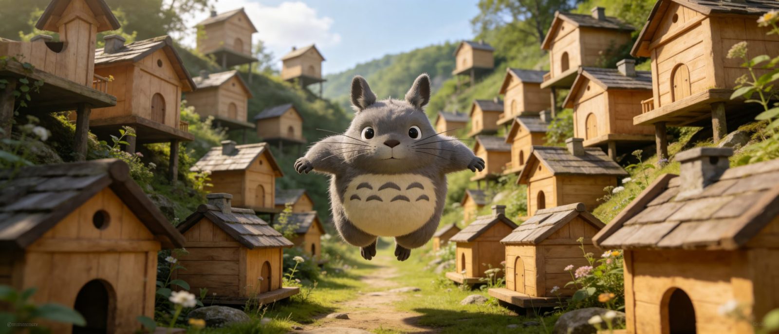 龙猫跳屋高清壁纸预览