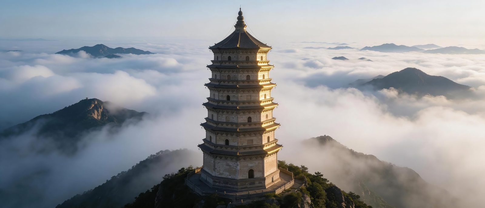古塔云海高清壁纸预览