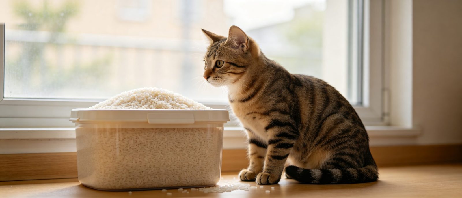 狸花猫守粮高清壁纸预览