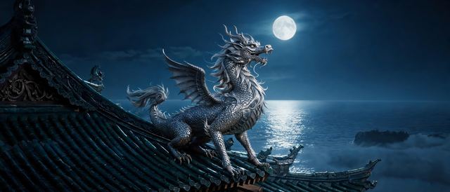 嘲风望海静态壁纸
