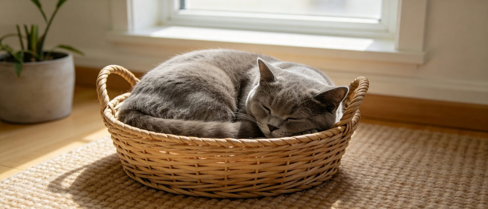 蓝猫睡篮高清壁纸预览